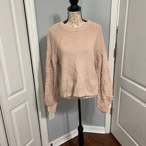 Madewell Bobble Sweater in Avalon Pink side large